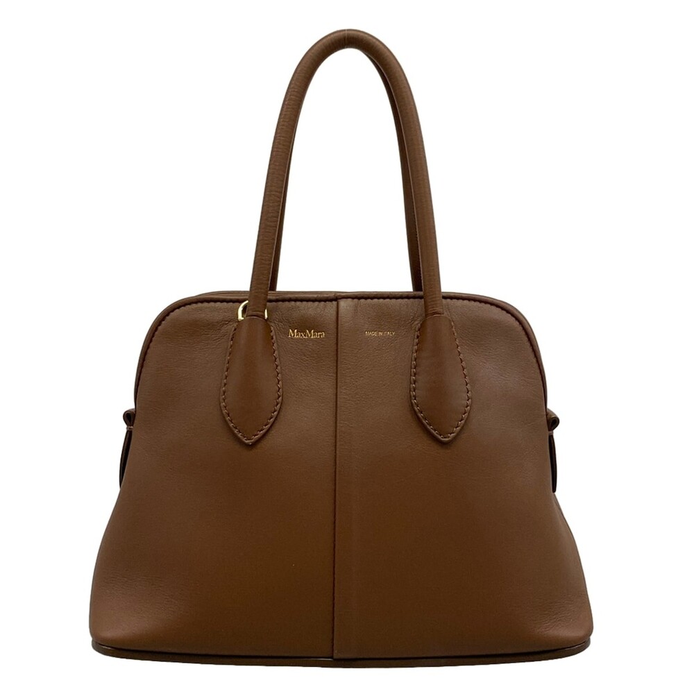 Max Mara Dark Brown Leather Handbag #335796M69B